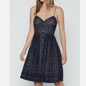 Joie - Navy Lace Dress, Size 2